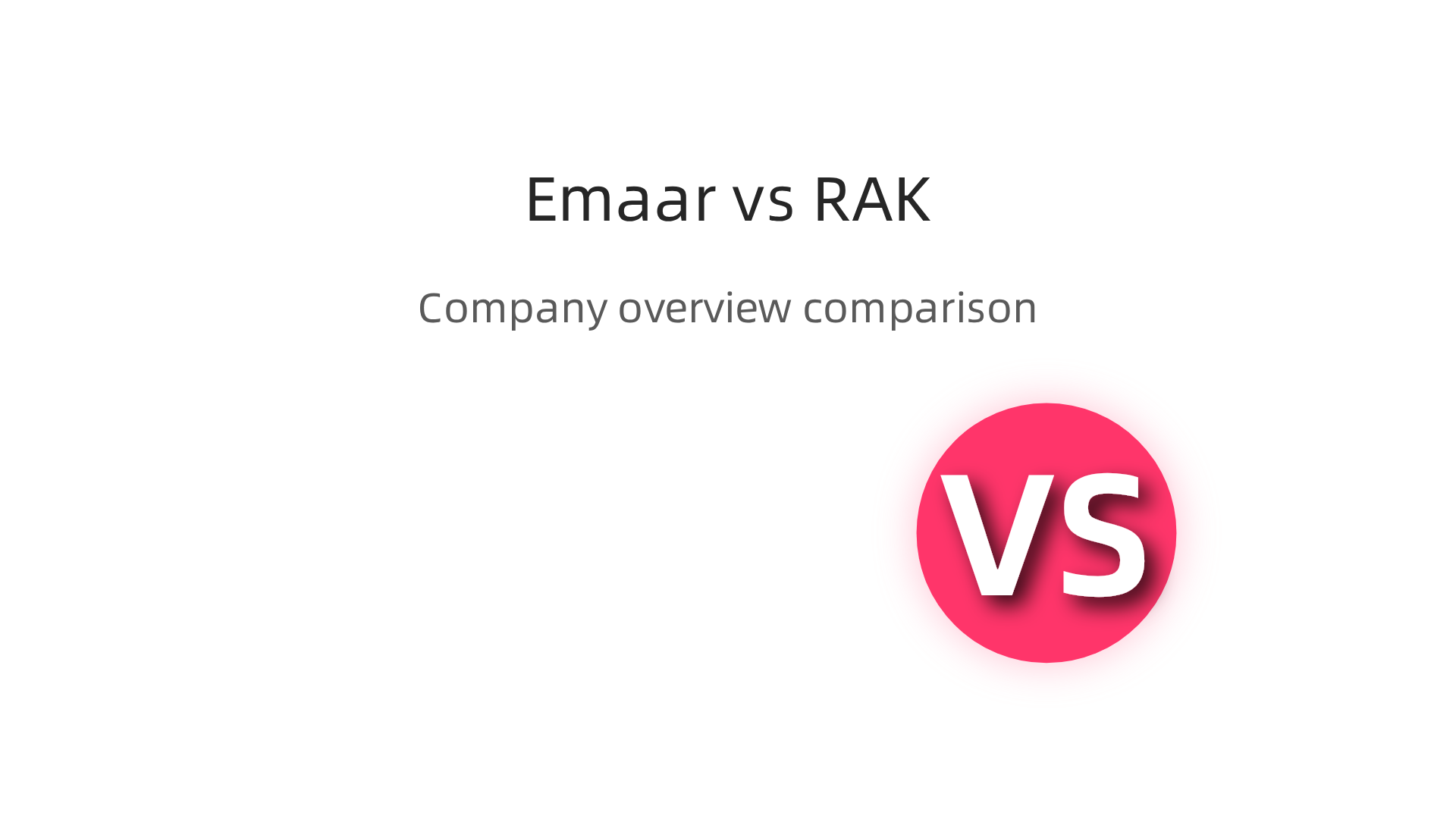 Key differentiating factors between Emaar Properties and RAK Properties regarding their origins and development focus.
