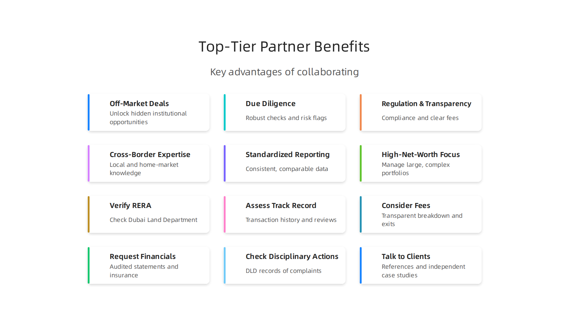 Key advantages of collaborating with a leading real estate investment company in Dubai.