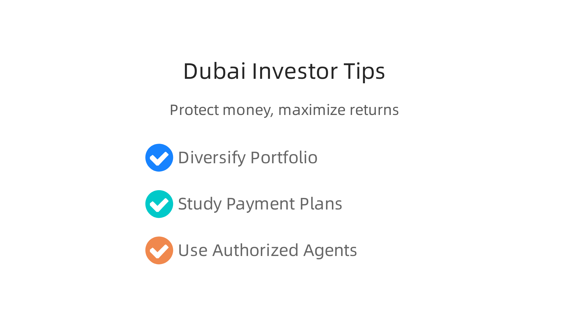 Three essential tips for investors looking to make informed decisions when considering Dubai Holding properties.