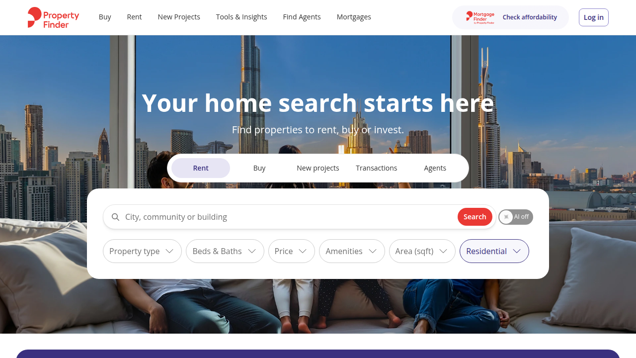 Browse properties for sale and rent, and find detailed guides on buying procedures in Dubai on Property Finder.