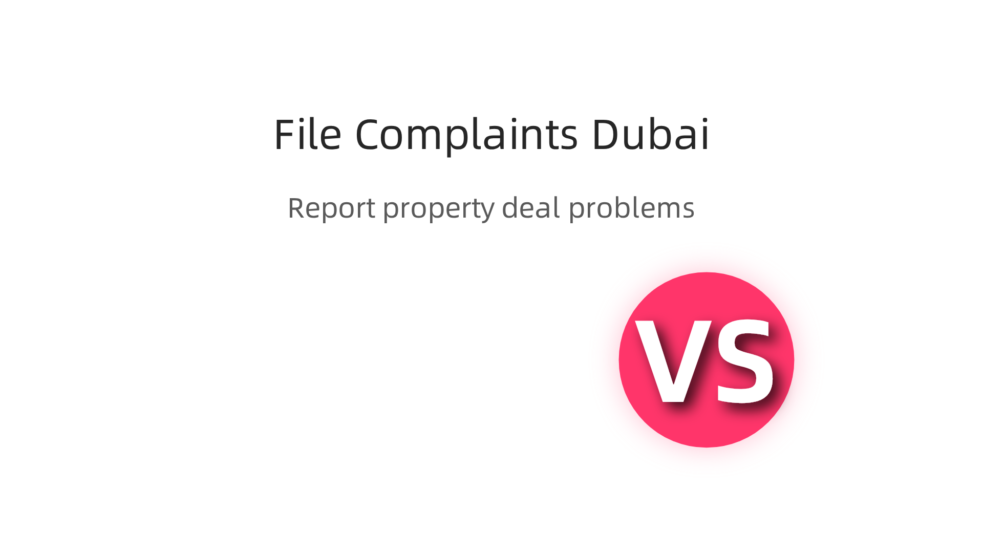 An infographic detailing the process and key authorities for filing real estate complaints in Dubai.