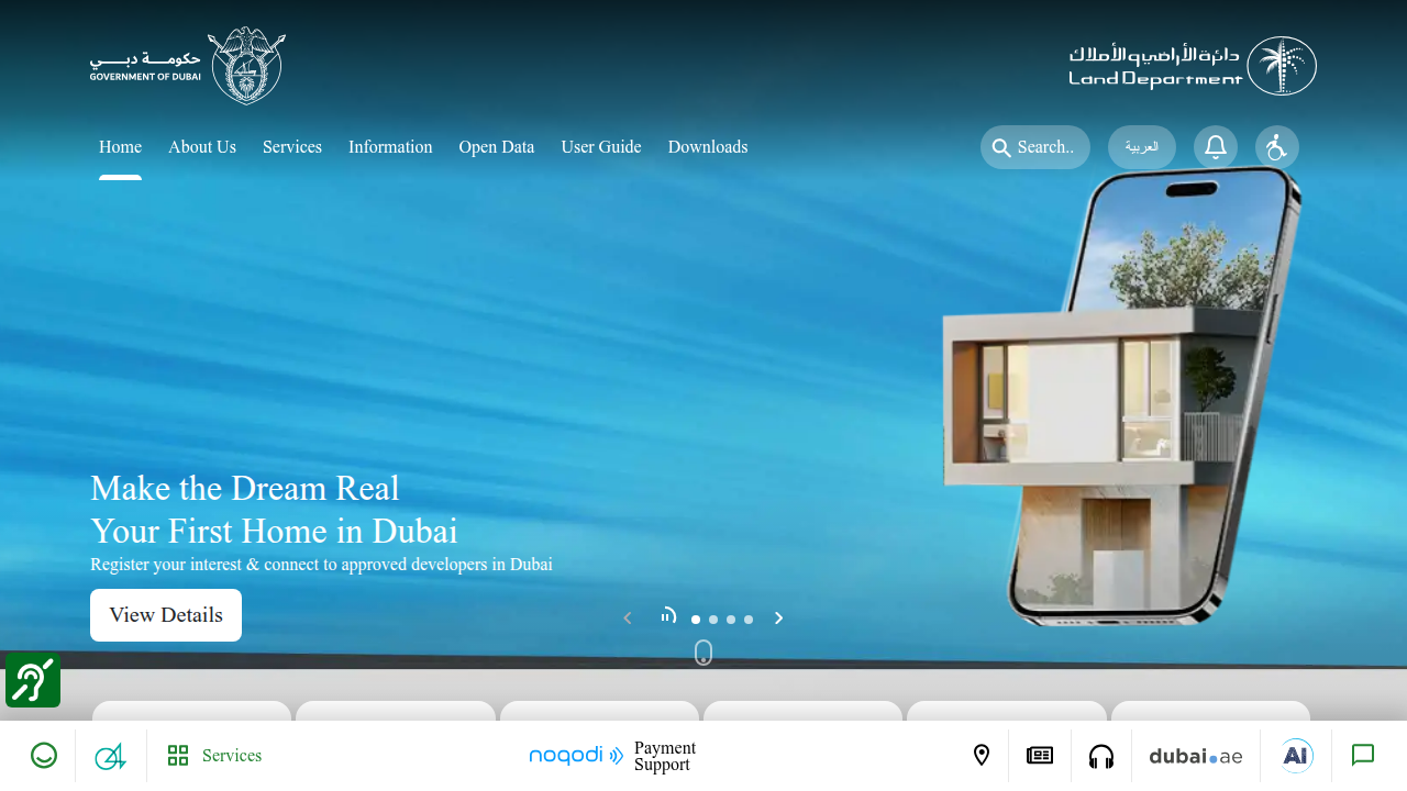 The official website for the Dubai Land Department, providing regulatory information and services.