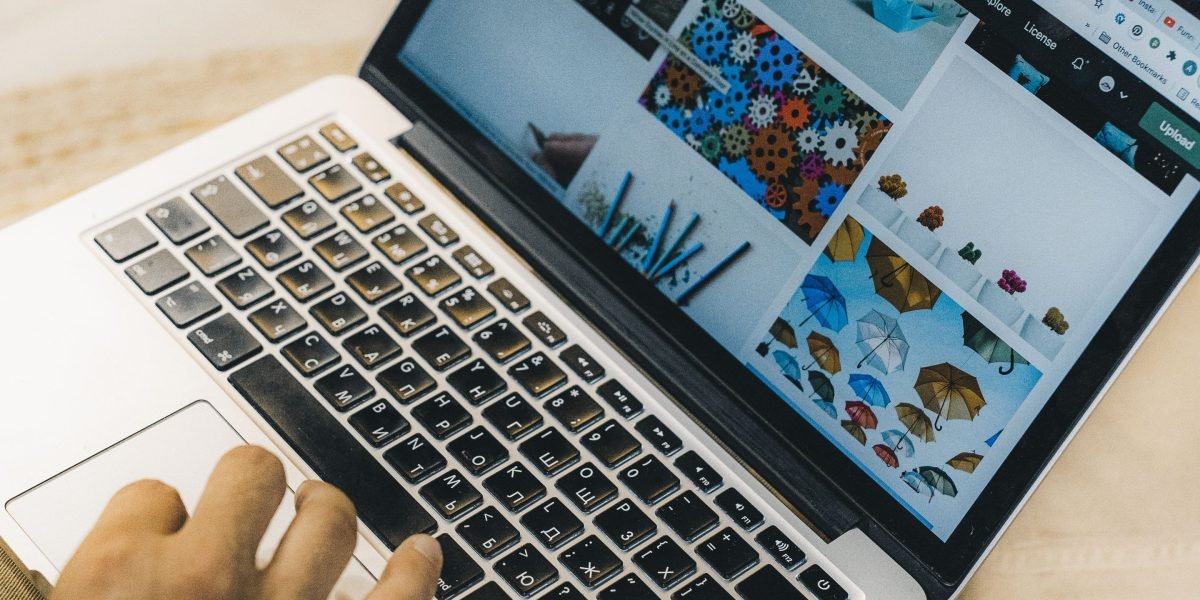 A person engaging with digital content, representing the shift to online property search.