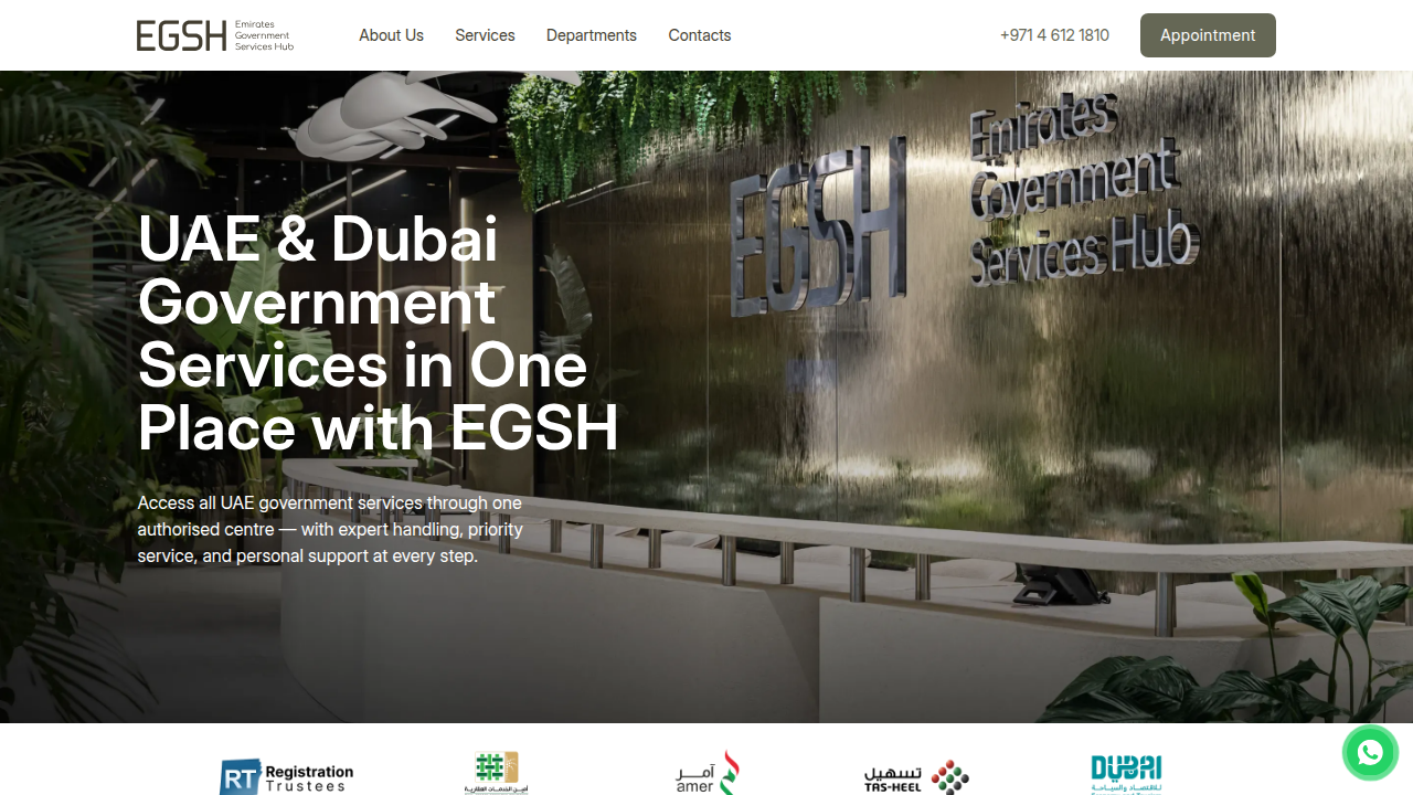 A view of EGSH.ae's page providing insights into Trakheesi permit requirements for real estate advertising in Dubai.
